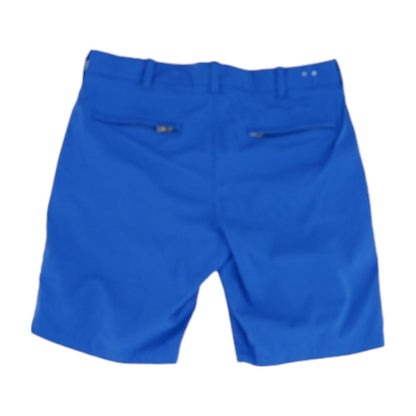 Blue Solid Chino Shorts