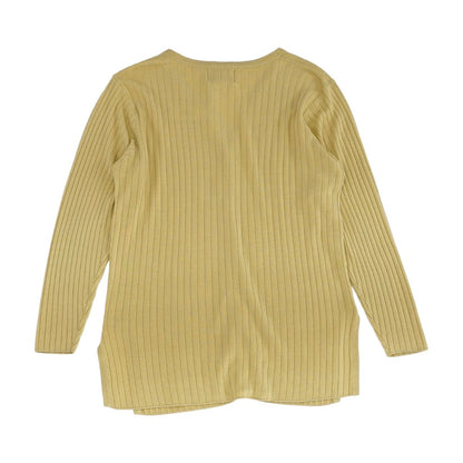 Tan Solid Cardigan Sweater