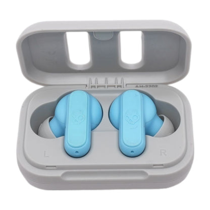 Gray and Blue Dime 2 True Wireless Earbuds