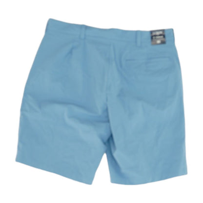 Blue Solid Chino Shorts