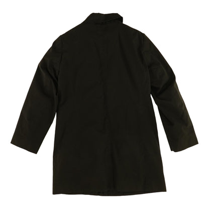 Black Solid Topcoat Coat