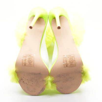 Yaseen-Lime Neon Green Platform Heels