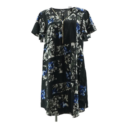 Black Floral Midi Dress