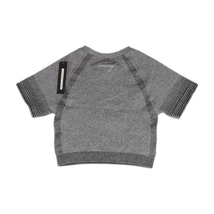 Gray Solid Active T-Shirt