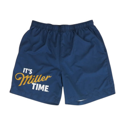 Navy Solid Swim Shorts