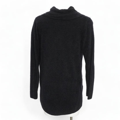 Black Solid Cardigan Sweater