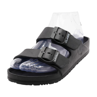 Black Casual Slide Sandals