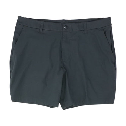 Black Solid Chino Shorts