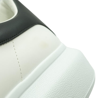 White Leather Larry Triple Strap Oversized Low Top Sneaker