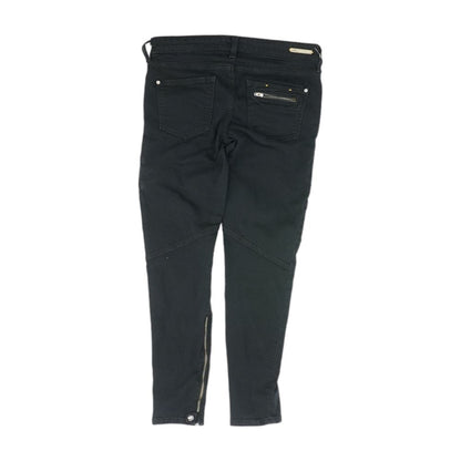 Black Solid Slim Leg Jeans