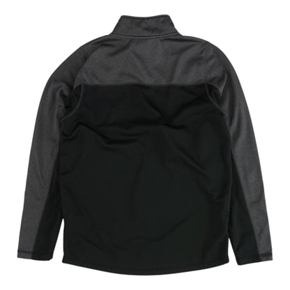 Black Color Block 1/4 Zip Pullover