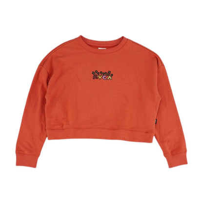 Orange Solid Sweatshirt