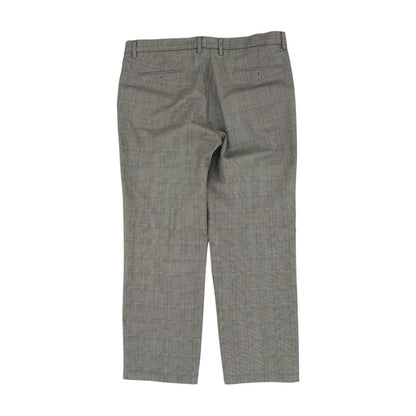 Gray Plaid Chino Pants