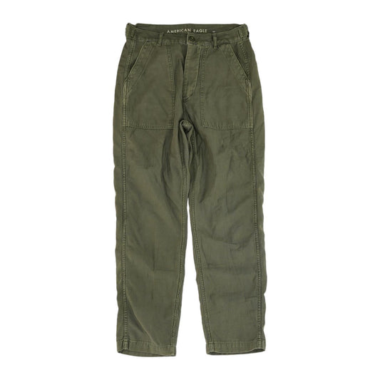 Olive Solid Chino Pants