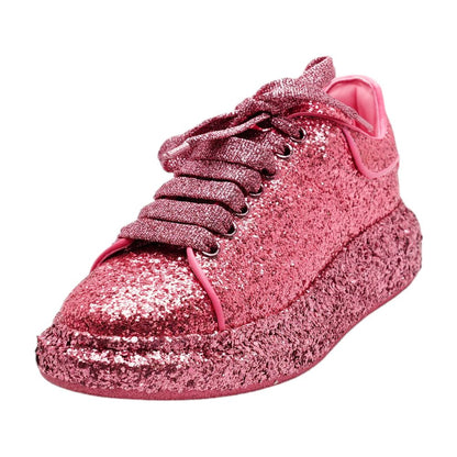 Pink Glitter Oversized Sneaker