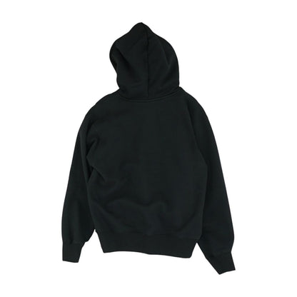 Black Solid Hoodie Pullover