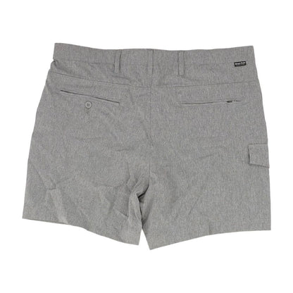 Gray Solid Chino Shorts