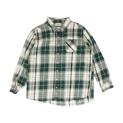 Green Michigan State Plaid Button Down