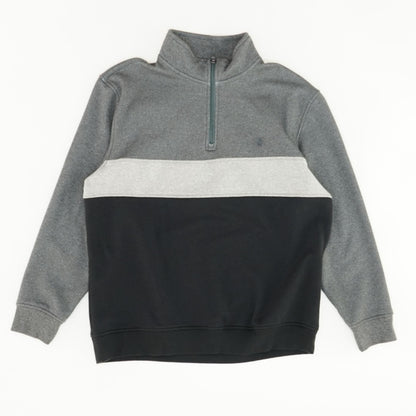 Gray Color Block 1/4 Zip