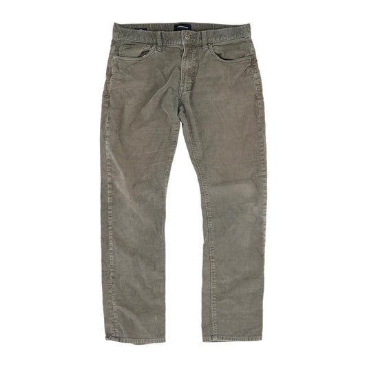 Gray Solid Chino Pants