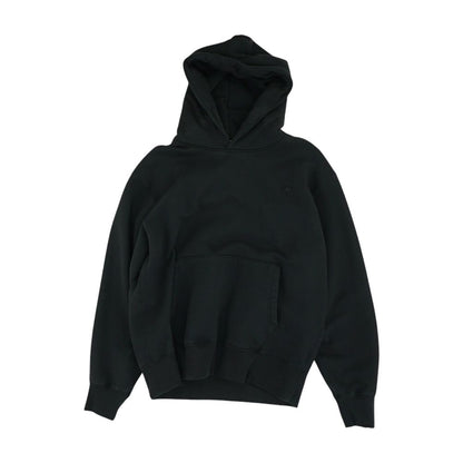 Black Solid Hoodie Pullover