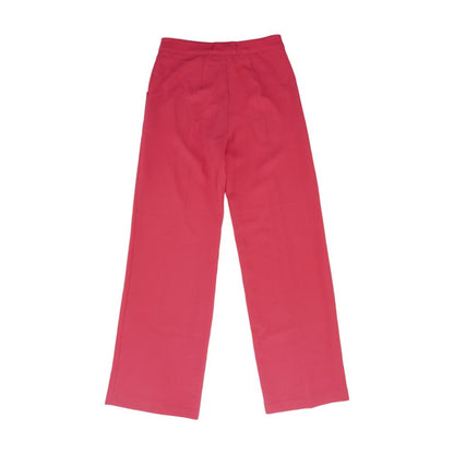 Pink Solid Dress Pants