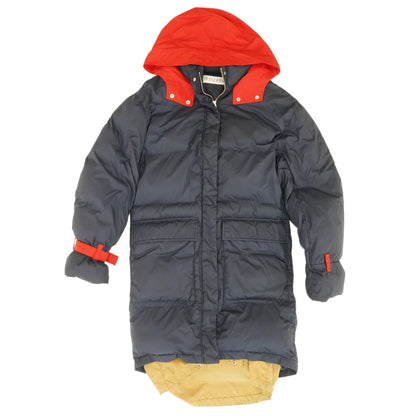 Navy Solid Puffer Coat