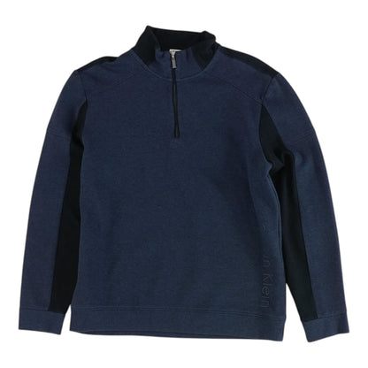 Navy Color Block 1/4 Zip Pullover