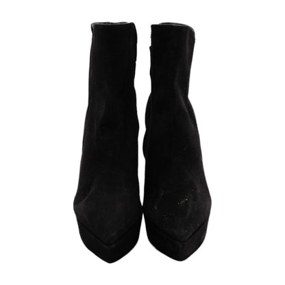 Vegas Suede Ankle Boots in Black