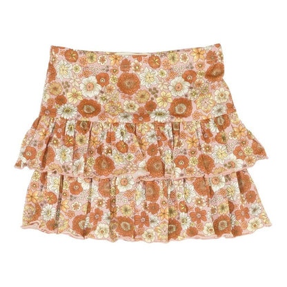 Multi Floral Midi Skirt