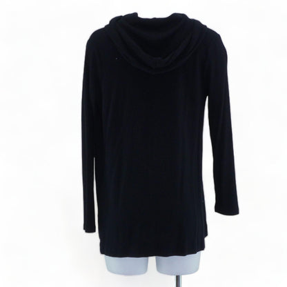 Black Solid Cardigan Sweater