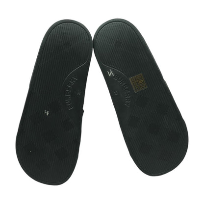 Check Slides Black Casual Slide Sandals