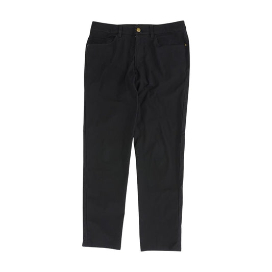 Black Solid Five Pocket Pants