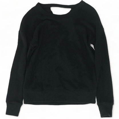 Black Solid Pullover Sweater