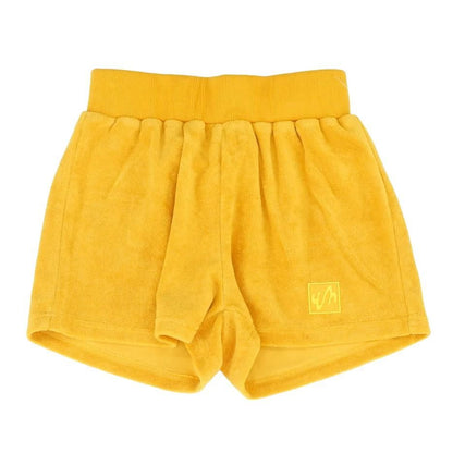 Yellow Solid Shorts