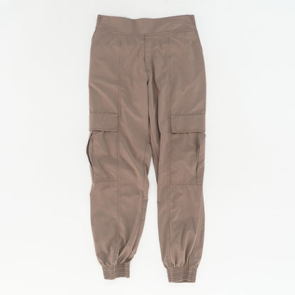 Brown Solid Cargo Pants