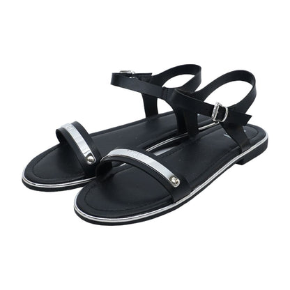 Black Textile Sandal Shoes