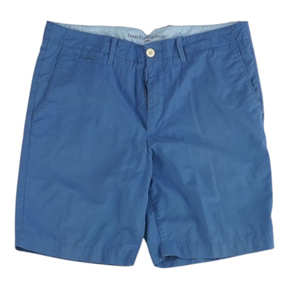 Blue Solid Shorts