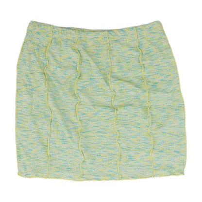 Green Misc Mini Skirt