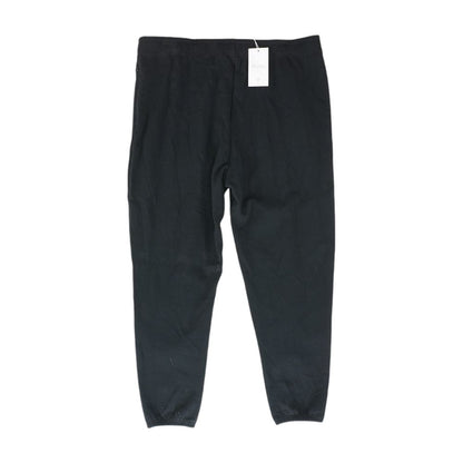 Black Solid Joggers Pants