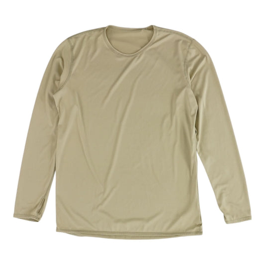 Tan Solid Active T-Shirt