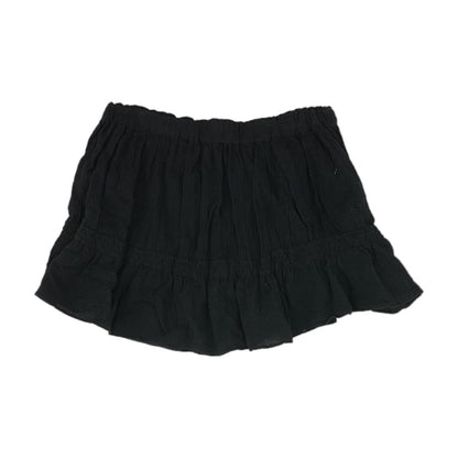 Black Solid Mini Skirt