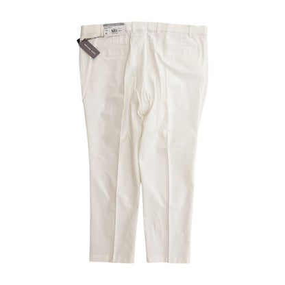 White Solid Chino Pants