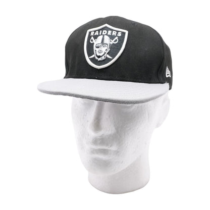 Black Las Vegas Raiders Flat Bill Hat