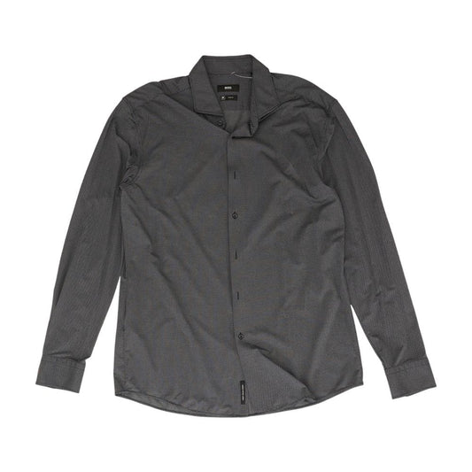 Gray Misc Long Sleeve Button Down