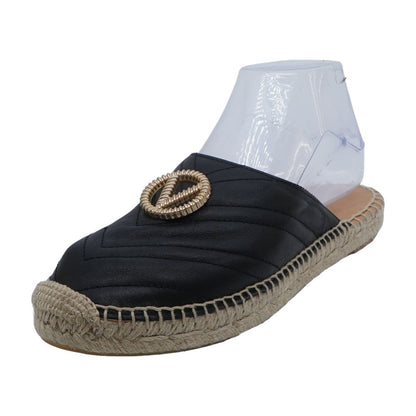 Black Espadrille Mule