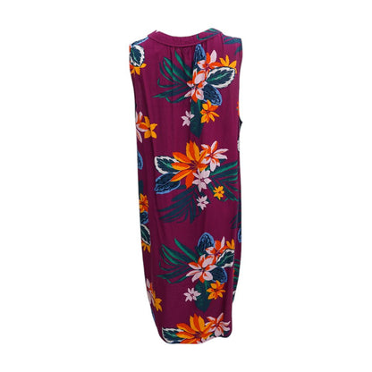 Multi Tropical Midi Dress