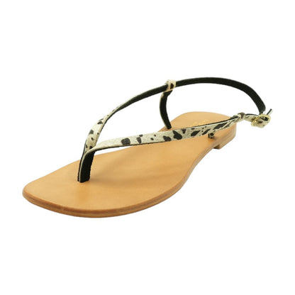 Beige Flat Sandals