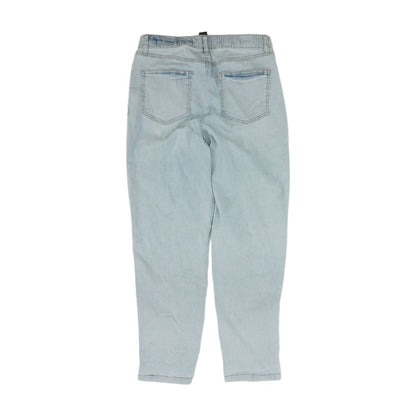 Blue Solid High Rise Jeans