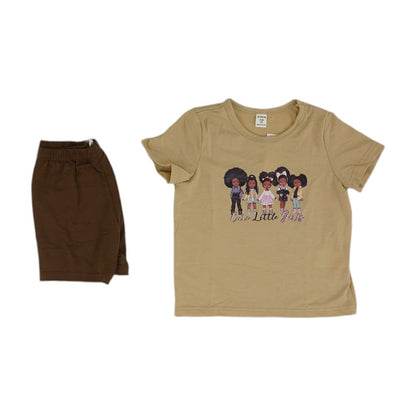 Brown Short Set